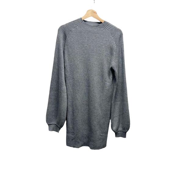 Song of Style Erin Sweater Ribbed Dress in‎ Grey Size Small - Picture 2 of 7